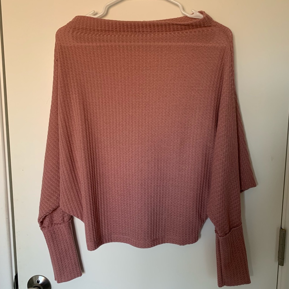 Pink off the shoulder sweater